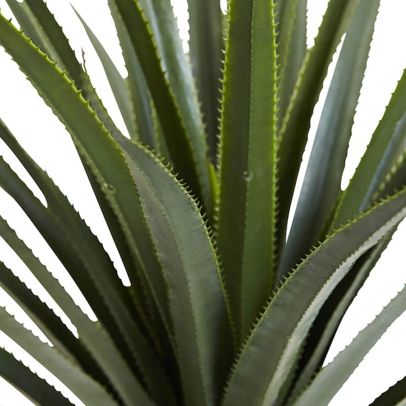 Decorative Spiked Plant - 4 Ft Southwest Style Indoor Accent - Home Office Decor Gift - 4ft.