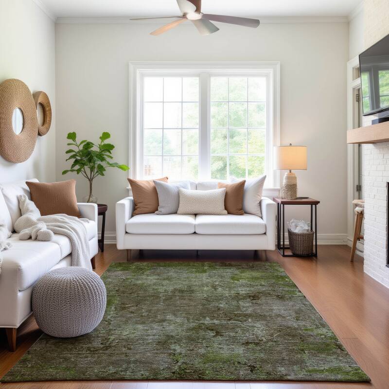 Premium Washable Super Soft Solid Ombre Mayfield Rug