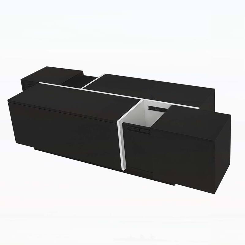 Extendable Coffee Table,Ample Storage for Living Room