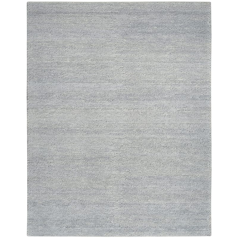DKNY Pure Knots Indoor only Solid Area Rug - Denim - 9' 9" x 13' 9" - Rectangle