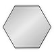 preview thumbnail 8 of 16, Kate and Laurel Rhodes 6-Sided Hexagon Wall Mirror - 30.75x34.75