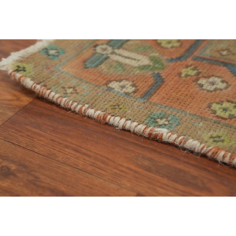 Hand Knotted Oriental 100% Wool Carpet Traditional Medallion Oranges & Rust Tabriz Area Rug - 6' 2'' X 4' 6''