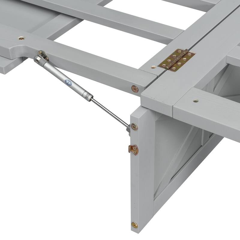 Space-Saving Queen Murphy Bed with USB, Outlets, and Storage Drawers