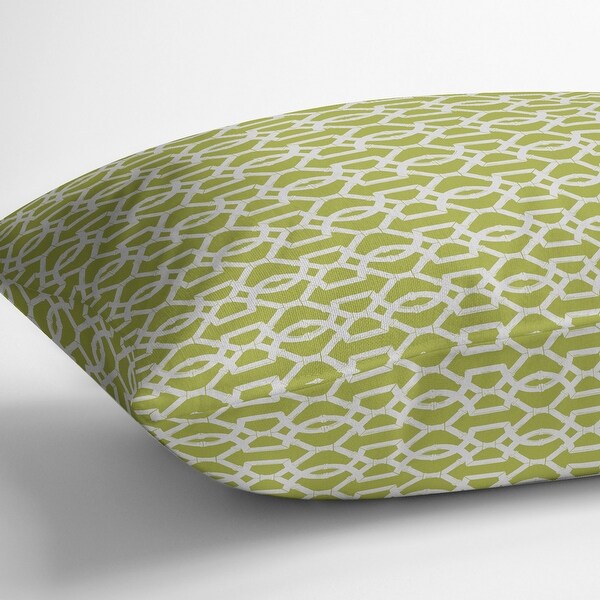 chartreuse lumbar pillow