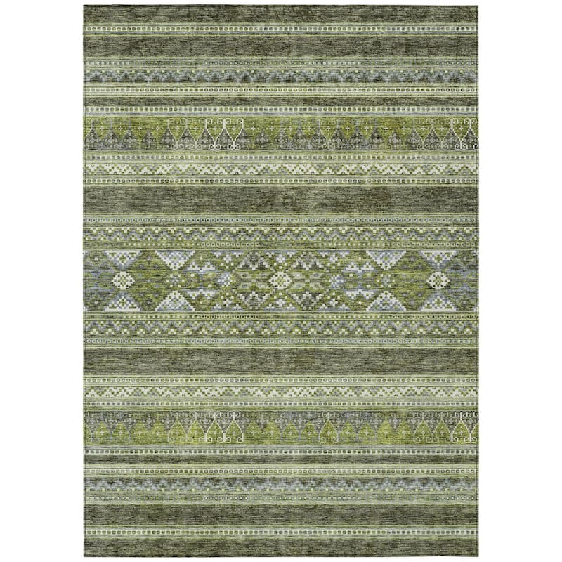 HomeRoots Southwestern Transitional Rectangle Outdoor Rug