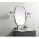preview thumbnail 9 of 8, Elegant Lighting MR2B2736 Brynn 27" W x 36" H Modern Oval Bathroom
