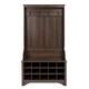 Prepac Hall Tree with Bench and Shoe Storage
