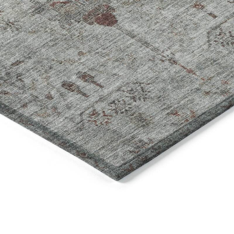 HomeRoots Floral Traditional Rectangle Outdoor Rug