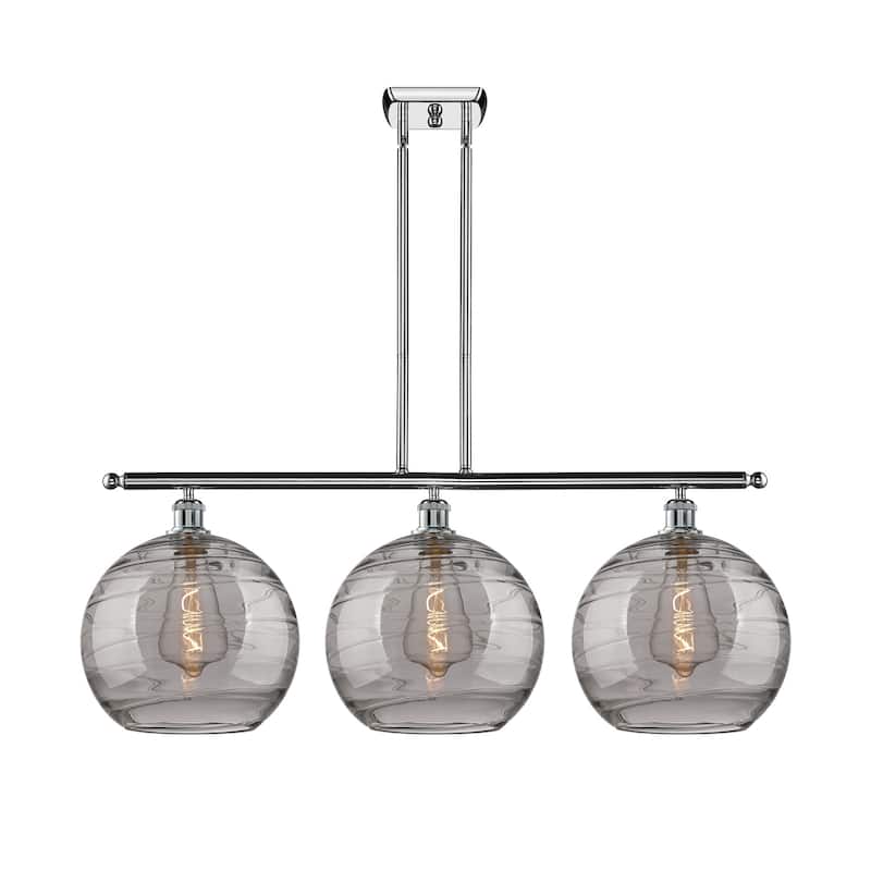 Innovations Lighting 516-3I 14 39 Athens Deco Swirl Chandelier Athens - Polished Chrome