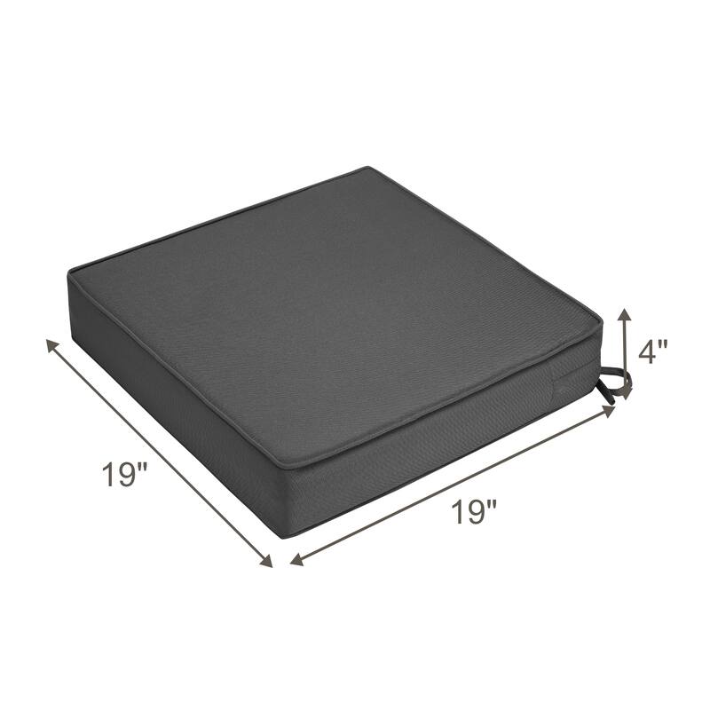 Patio Chair Cushion for Outdoor Furniture 19x19x4 Inch