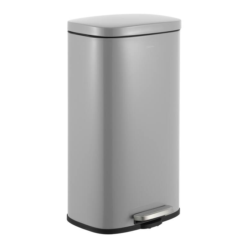 happimess Curtis 8-Gallon Step-Open Trash Can - Fog Gray
