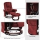 preview thumbnail 15 of 14, Mcombo Recliner Chair with Ottoman, Fabric Massage Swivel Chair