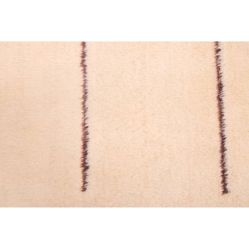 ECARPETGALLERY Hand-knotted Pak Finest Marrakesh Cream Wool Rug - 5'0 x 6'7