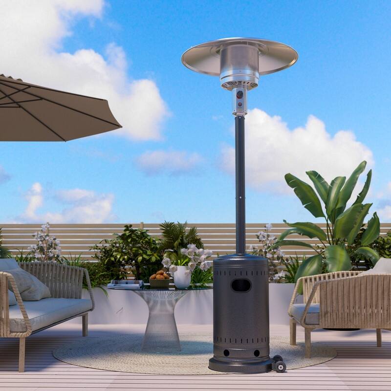 PAMAPIC 48000 BTU Outdoor Propane Patio Heater w/Cover