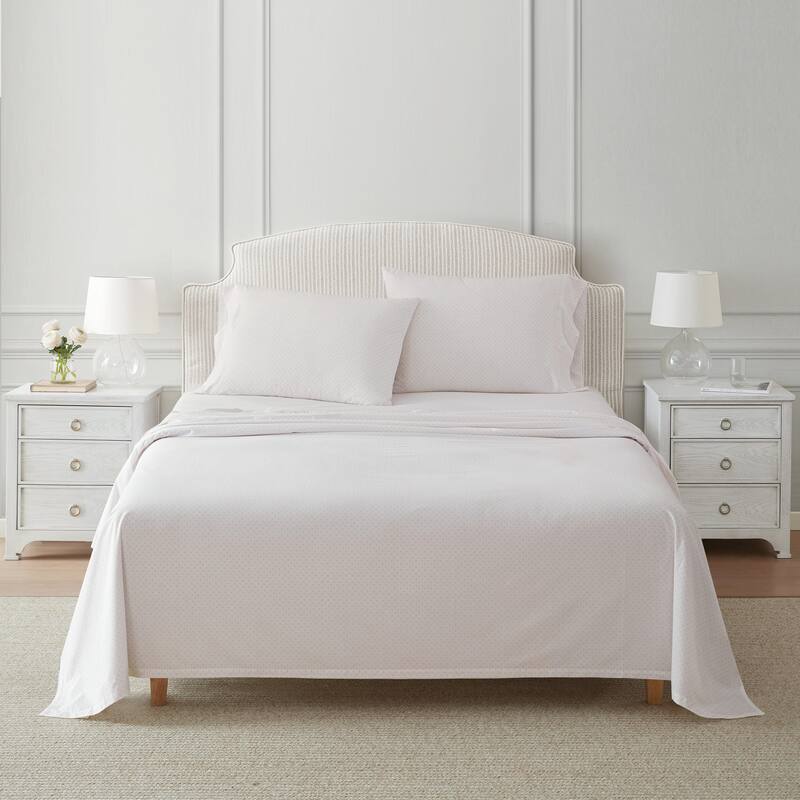 Martha Stewart Printed Cotton Percale Sheet Set