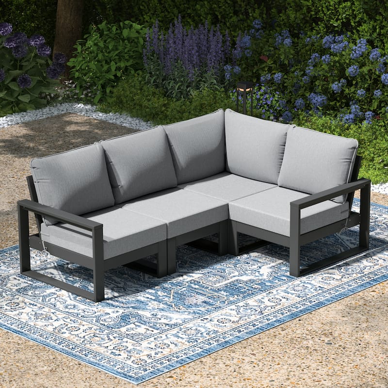 Endless Patio 4-Piece Deep Seating Set with Gray Frame