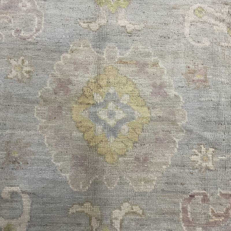 HERAT ORIENTAL Handmade Vegetable Dyed Oushak Wool Rug - 9' x 12'