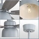 preview thumbnail 2 of 11, 52-Inch Premium Cement Gray Ceiling Fan With Light,E26 Bulb Included,Remote Control,DC Motor,5 Plywood Blades