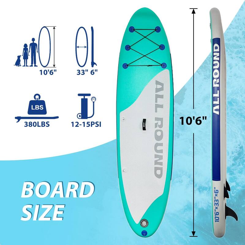 Inflatable Stand Up Paddle Board with Sup Accessories, 10'6'' Inflatable Paddle Boards