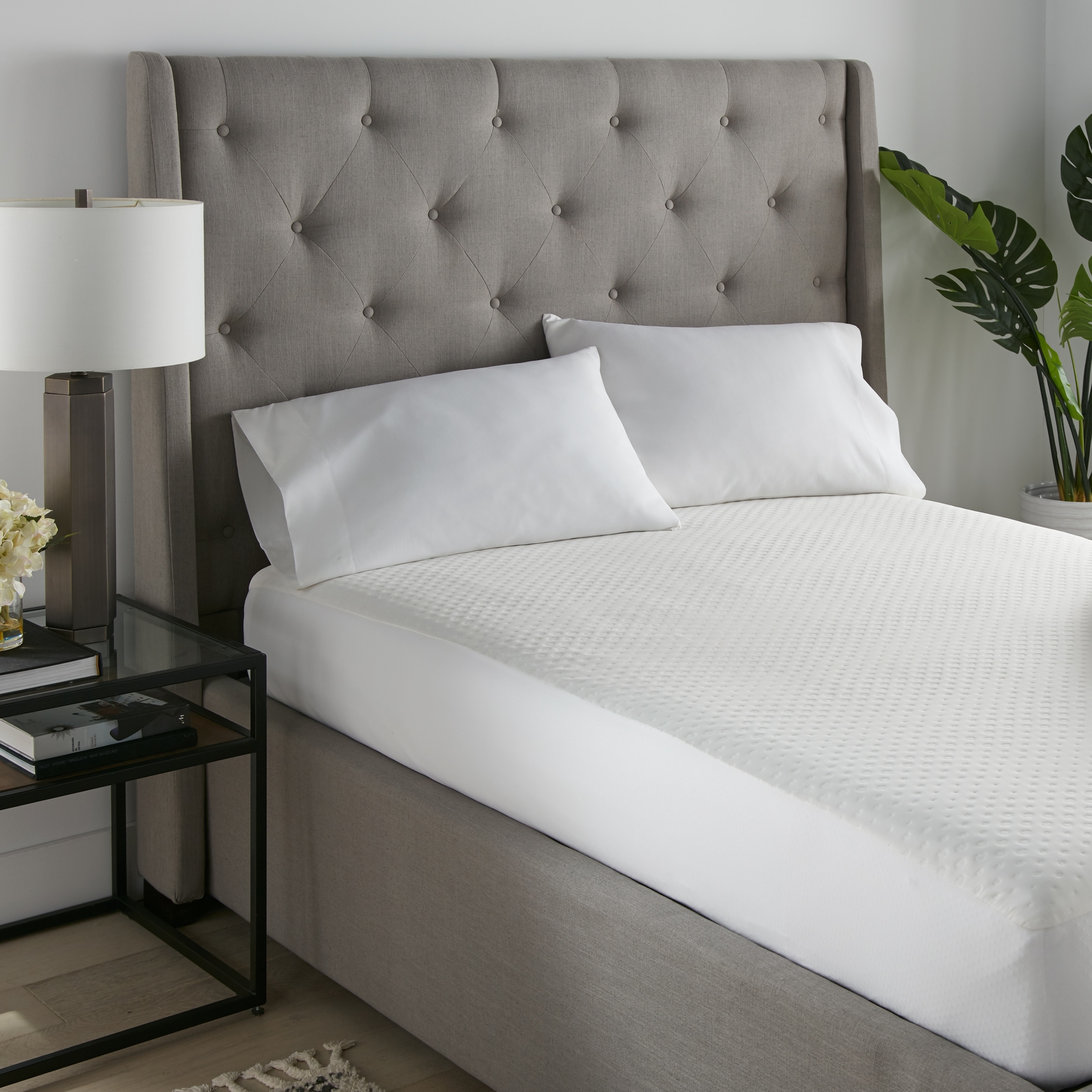 3 Layer Quilted Waterproof Mattress Pad Hypoallergenic Protector Cover