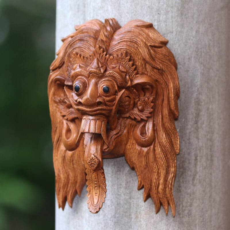 Novica Rangda Wood mask