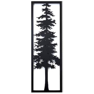 Cypress I - Laser Cut Metal Wall Art With Fired Finish