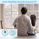 preview thumbnail 5 of 6, Window Privacy Film, Window Film Vertical Stripes Pattern - White