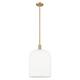 Option Brushed Brass / Gloss White Shade