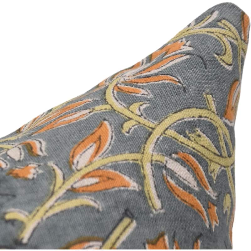 Fabdivine Linen Bohemian Block print pillow Cover