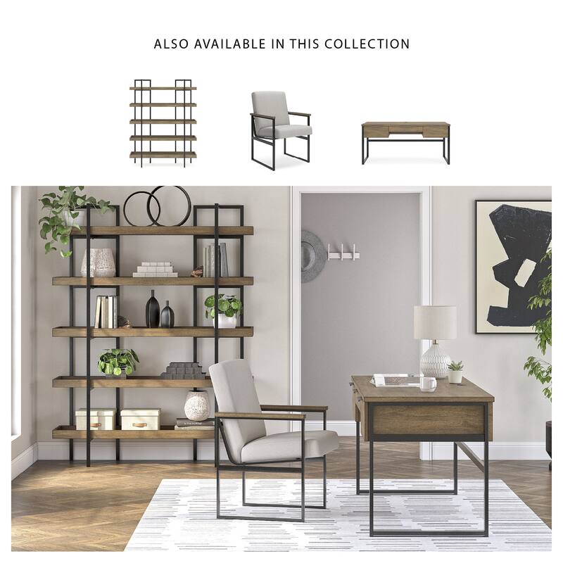 Signature Design by Ashley Montia Light Brown 67" Home Office Desk