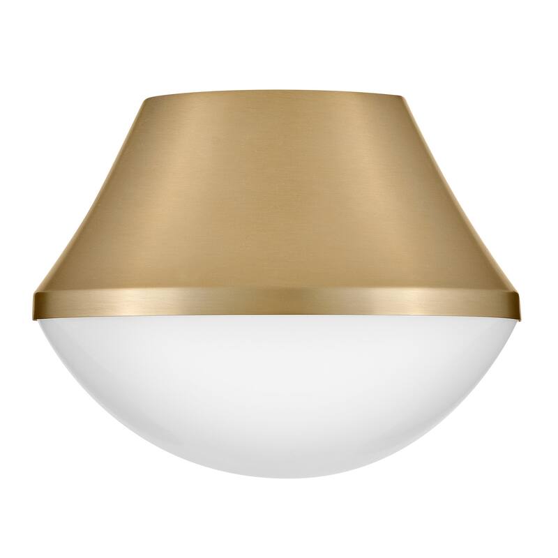 Lark 83411 Haddie 11" Wide Flush Mount Bowl Ceiling Fixture with Case - Lacquered Brass