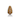 8.5" Tall Golden Decorative Pinecone Figurines,  Set of 2