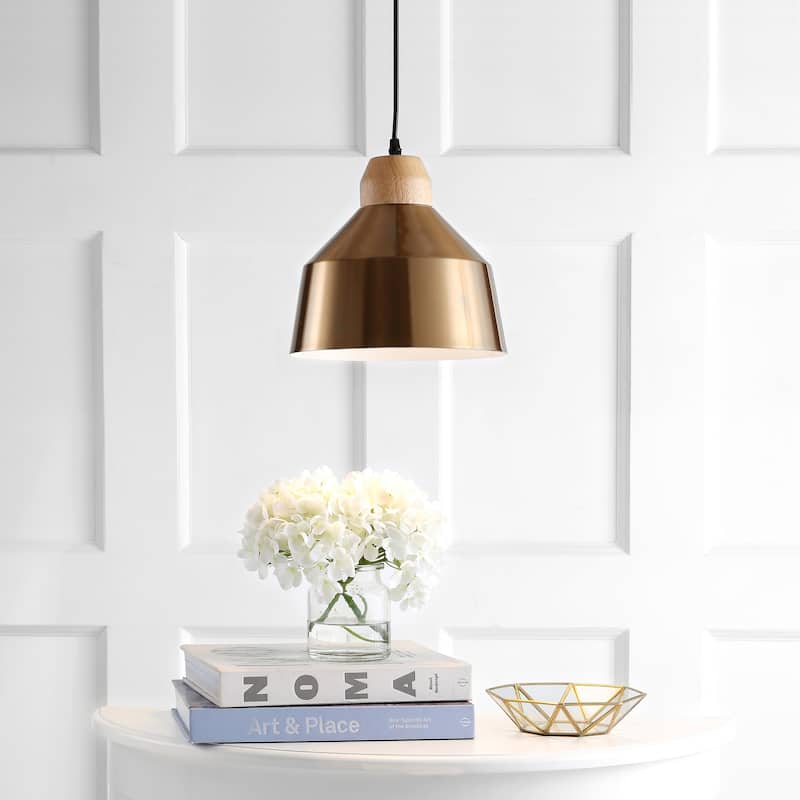 SAFAVIEH Lighting Snowflake Adjustable 1-Light Led Nickle Pendant - 10.25"x10.25"x11.3-83.3" - 10Wx10Dx83H
