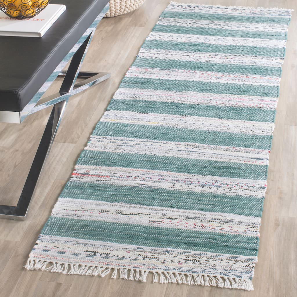 SAFAVIEH, Handmade Flatweave Montauk Celia Casual Cotton Rug
