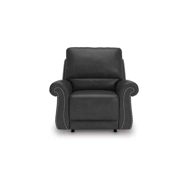 Signature Design by Ashley Shadsburne Black Swivel Glider Recliner