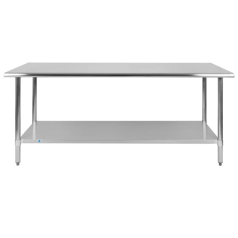 Stainless Steel 18 Gauge Work Table with Undershelf