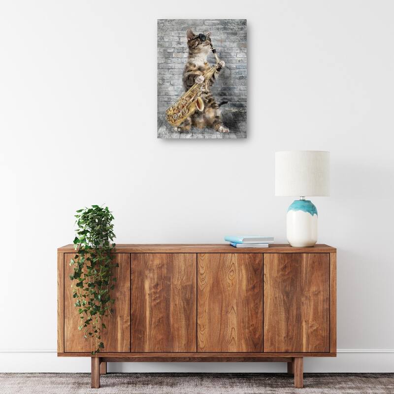 Jazz Cats IV By Studio Arts Canvas Art Print