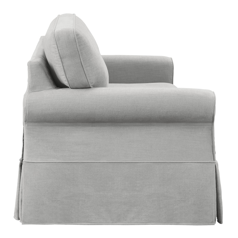 Porch & Den Zuni Mid-century Slip Cover Sofa