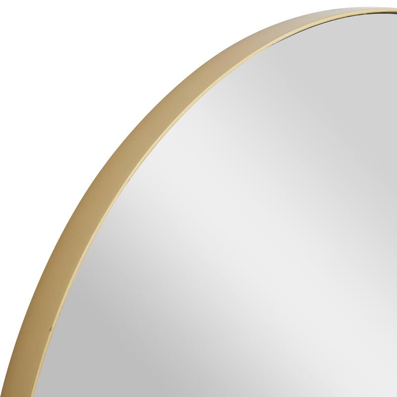 Black, White or Gold Wood Wall Mirror with Thin Frame
