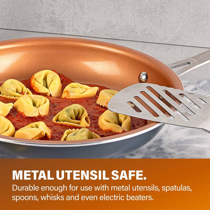 Gotham Steel 12.5" Nonstick Fry Pan with Stay Cool Handle