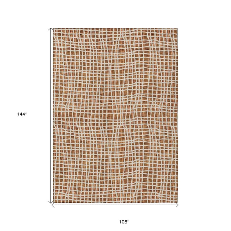 HomeRoots Striped Transitional Rectangle Outdoor Rug