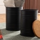 preview thumbnail 27 of 71, Glitzhome Industrial Farmhouse Round Storage Side Tables (Set of 2)