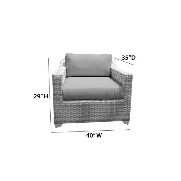 Fairmont 8piece Outdoor Wicker Patio Furniture Set Overstock 26274021