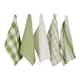 Option ASST ANTIQUE GREEN EVERYDAY DISHTOWEL SET/5
