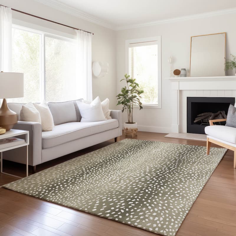 Premium Washable Super Soft Animal Print Ombre Mayfield Rug