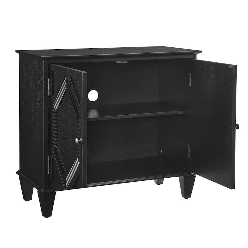 Sideboard Buffet Cabinet with Storage, Classic Credenza with Doors & Shelves, Wood Coffee Bar Accent Cabinet Console Table