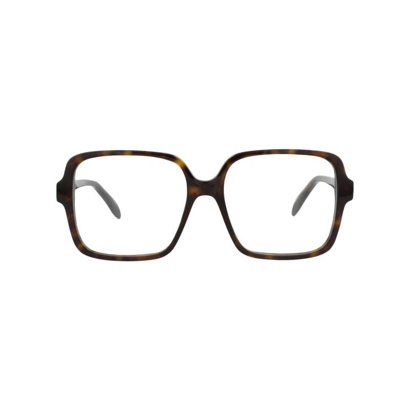 Alexander McQueen Square-Frame Acetate Optical Frames - Havana Havana Transparent - Multi