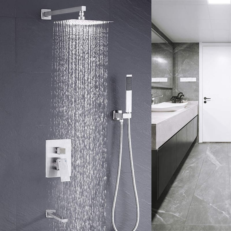 CLihome Wall Mounted with 12" Square Shower head Set