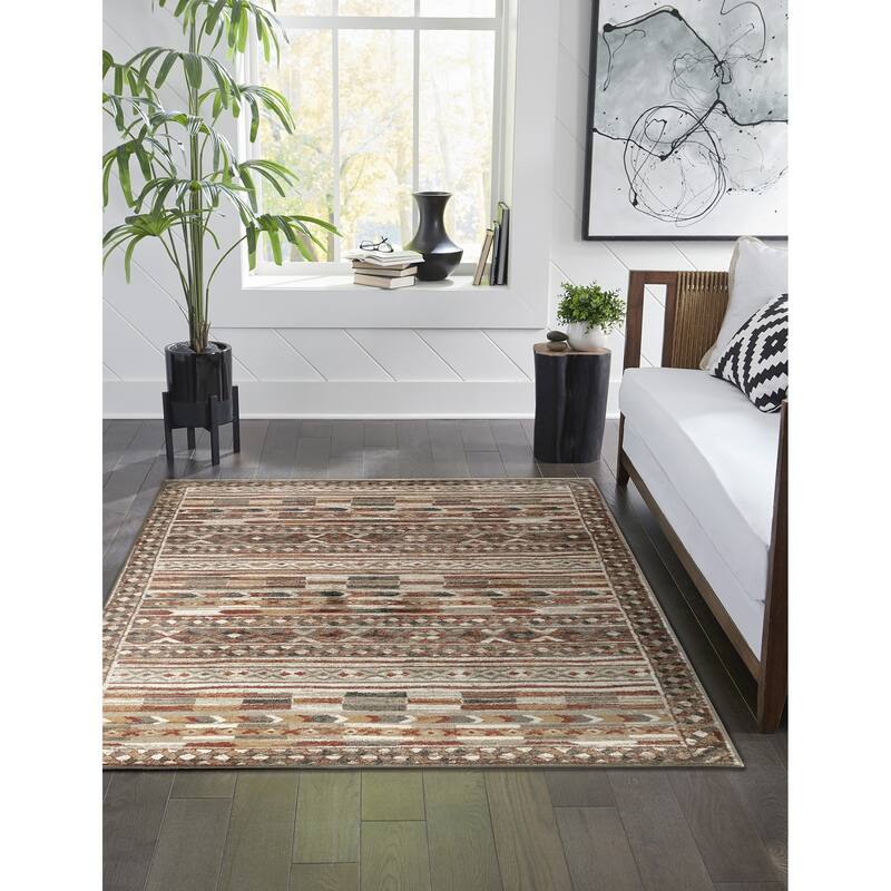 Liora Manne Ashford Tribal Indoor Rug Cool