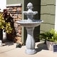 preview thumbnail 14 of 33, 2-Tier Arcade Solar with Battery Fountain with LED - Color Options